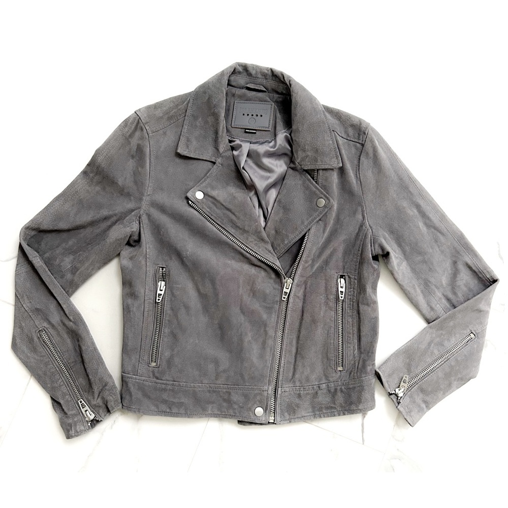 Blank NYC Woman’s Gray Suede Jacket NWOT